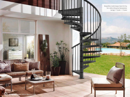 Außentreppe Civik Zink Sky 02