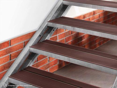 Außentreppe Hollywood mit profilierten WPC-Stufen