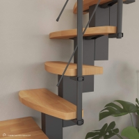 Vorschau: Mittelholmtreppe Intercon® Quadro | gewendelter Verlauf