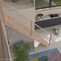 Vorschau: Massivholztreppe Intercon® Savoy | gerader Verlauf