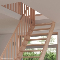 Vorschau: Holztreppe Intercon® Casablanca | gerader Verlauf