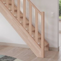 Vorschau: Holztreppe Intercon® Casablanca | gerader Verlauf