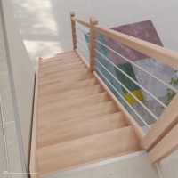 Vorschau: Massivholztreppe Intercon® Savoy | gerader Verlauf