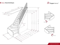 Vorschau: Holztreppe Intercon® Saragossa | ¼ gewendelter Verlauf