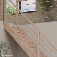 Vorschau: Massivholztreppe Intercon® Savoy | gerader Verlauf