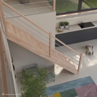 Vorschau: Massivholztreppe Intercon® Savoy | gerader Verlauf