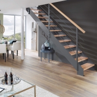 Vorschau: Lasergeschnittene Wangentreppe Intercon® Toronto | gerader Verlauf