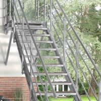 Vorschau: Außentreppe Intercon® Hollywood | WPC Edition mit Podest