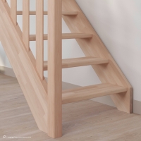 Vorschau: Holztreppe Intercon® Casablanca | gerader Verlauf