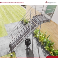 Vorschau: Podest-Bodenstützen für Außentreppe Intercon® Hollywood