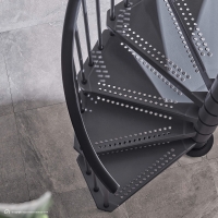 Vorschau: Stahltreppe Intercon® Steel Zink Sky | Lava-Anthrazit Edition
