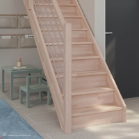 Vorschau: Massivholztreppe Intercon® Savoy | gerader Verlauf