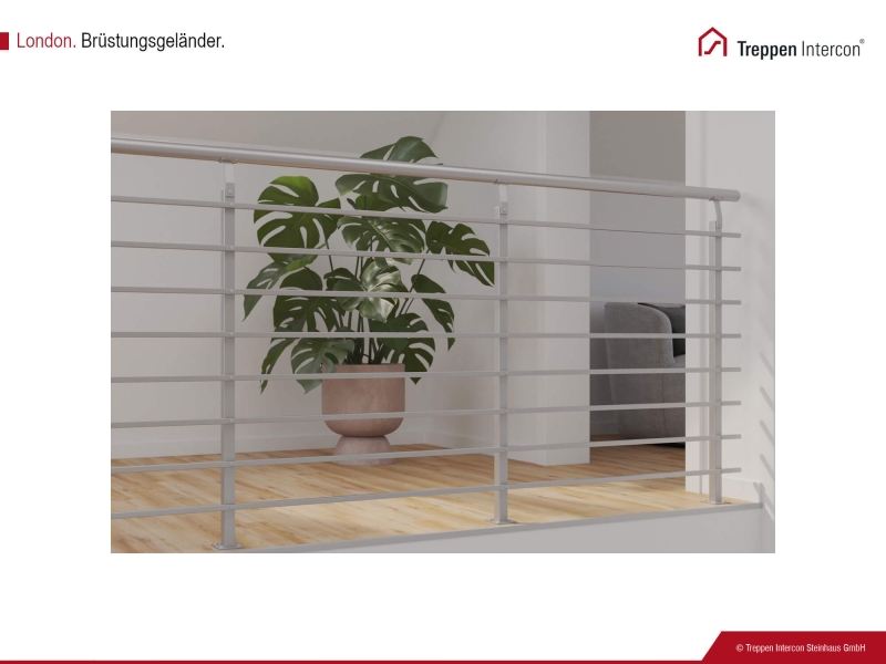 Brüstungsgeländer für Raumspartreppe Intercon® London