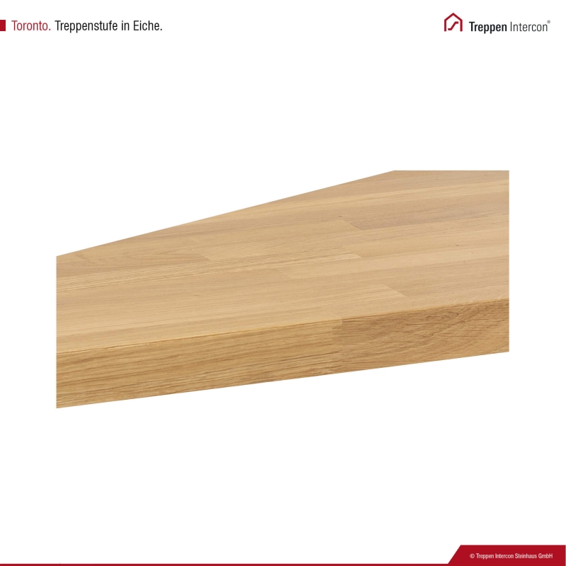 Lasergeschnittene Wangentreppe Intercon® Toronto | gewendelter Verlauf