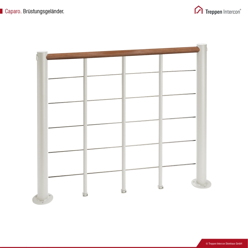 Brüstungsgeländer für Wendeltreppe Intercon® Caparo