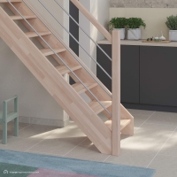 Vorschau: Massivholztreppe Intercon® Savoy | gerader Verlauf