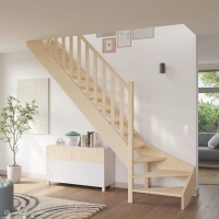 Vorschau: Holztreppe Intercon® Casablanca | ¼ gewendelter Verlauf