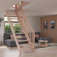 Vorschau: Holztreppe Intercon® Casablanca | gerader Verlauf