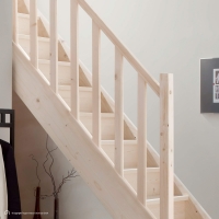 Vorschau: Massivholztreppe Intercon® Savoy | ¼ gewendelter Verlauf