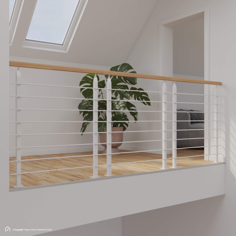 Brüstungsgeländer für Raumspartreppe Intercon® Manhattan