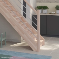 Vorschau: Massivholztreppe Intercon® Savoy | gerader Verlauf