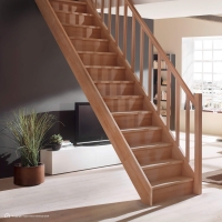 Vorschau: Holztreppe Intercon® Saragossa | gerader Verlauf