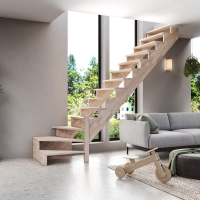 Vorschau: Holztreppe Intercon® Nizza | ¼ gewendelter Verlauf