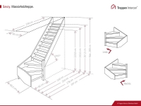 Vorschau: Massivholztreppe Intercon® Savoy | ¼ gewendelter Verlauf