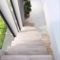 Vorschau: Holztreppe Intercon® Nizza | ¼ gewendelter Verlauf