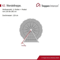 Vorschau: Außentreppe Intercon® K2 | Streckgitter Edition