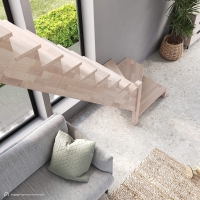Vorschau: Holztreppe Intercon® Nizza | ¼ gewendelter Verlauf