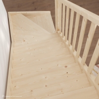Vorschau: Holztreppe Intercon® Casablanca | ¼ gewendelter Verlauf