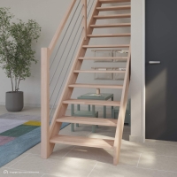 Vorschau: Massivholztreppe Intercon® Savoy | gerader Verlauf