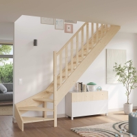 Vorschau: Holztreppe Intercon® Casablanca | ¼ gewendelter Verlauf